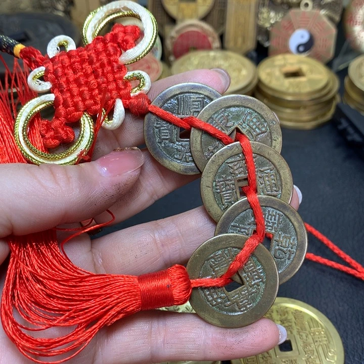 铜现代工艺品翻砂铸造五帝一套