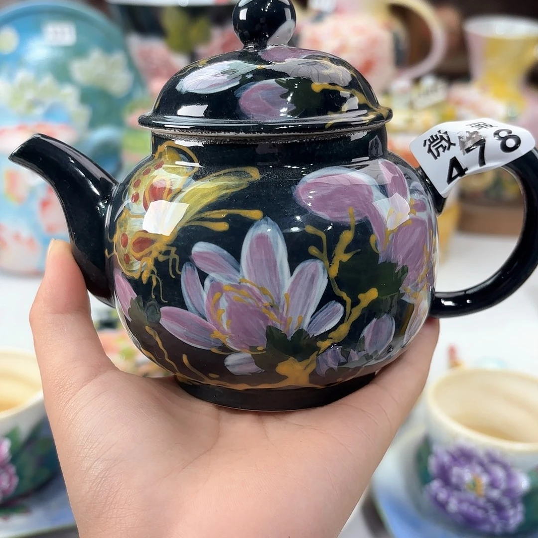 景德镇手绘高温釉下彩陶瓷茶具