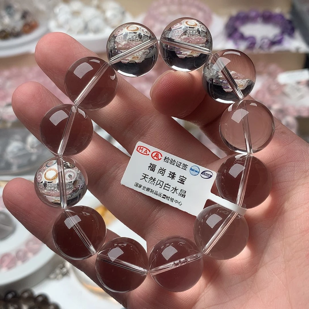 乐***乐水晶手串未镶嵌白水晶