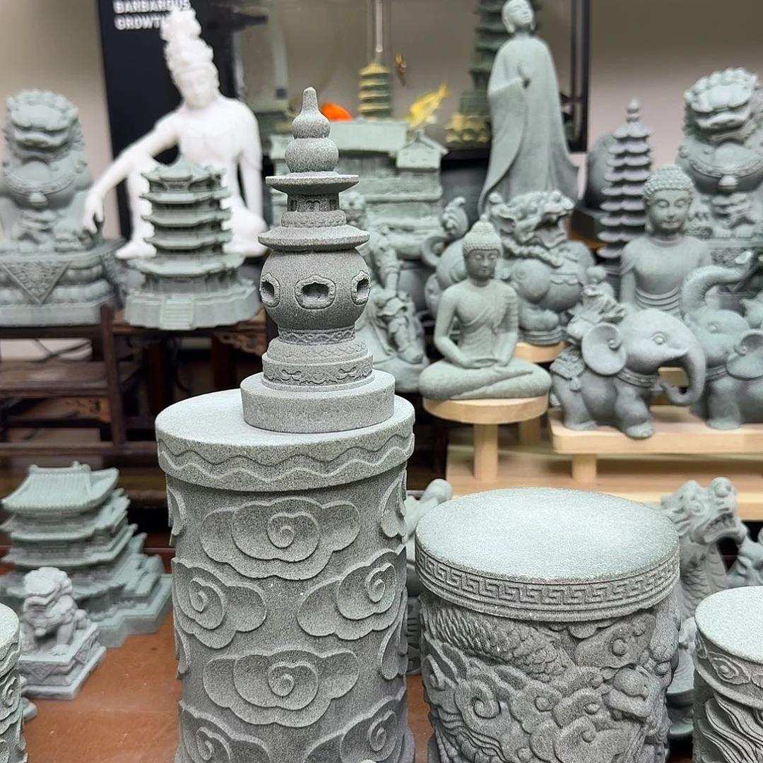 石材青砂石三潭映月