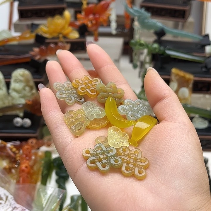 蛇纹石玉岫玉发簪未镶嵌灵**璃