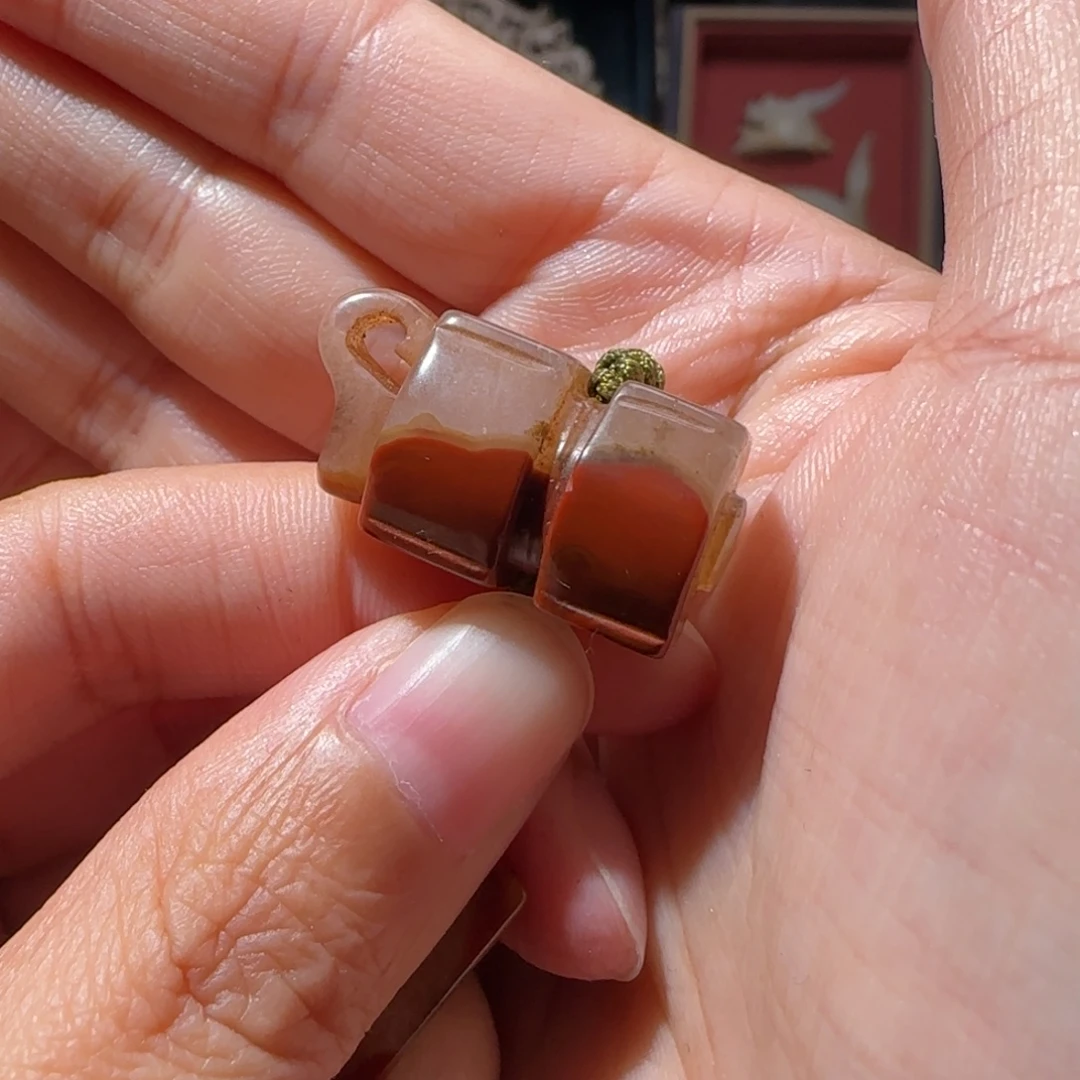 勤***和田玉未镶嵌挂件