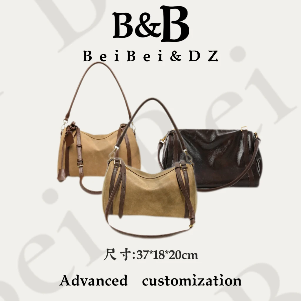 【BB&DZ】9777大号鹿皮 经典通勤轻奢时尚百搭单肩斜挂气质小众女包