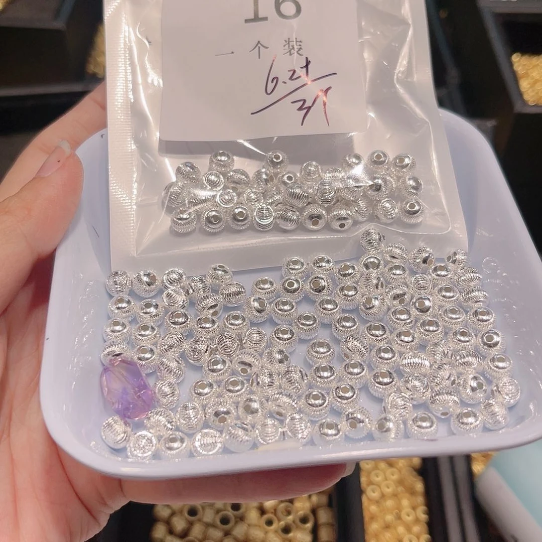 水晶珠宝半成品银S925镶嵌16