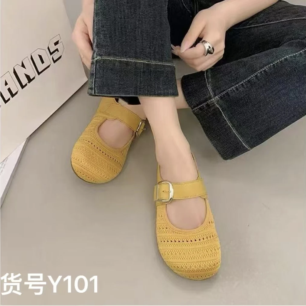 101飞织透网软底时尚女拖