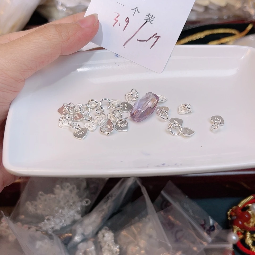 紫晶珠宝半成品银S925镶嵌4