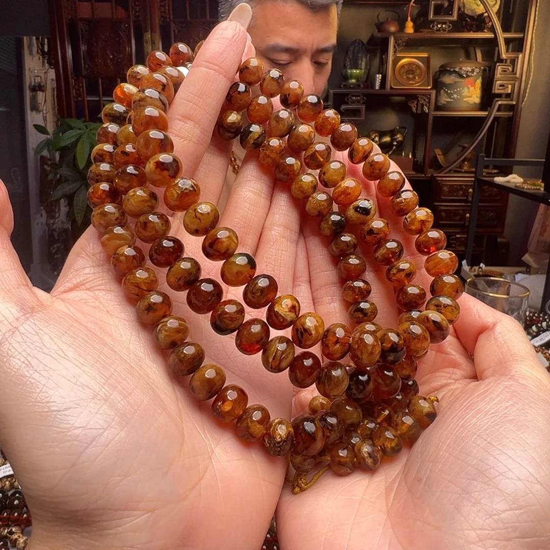 琥珀未镶嵌裸石抚顺琥珀20754十