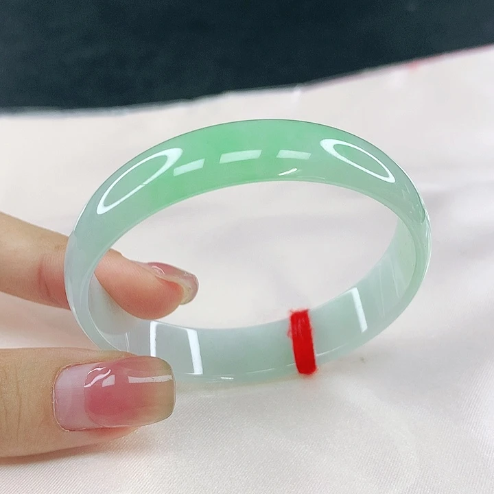 翡翠未镶嵌手镯圈53，12034