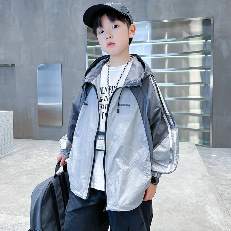 童装儿童夏季防晒衣2025新款男童装夏装运动户外薄款外套防晒服潮