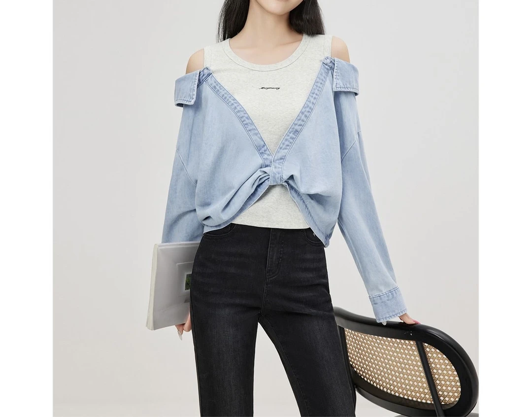 【901-960】爱衣梦2025新款美式辣妹气质设计休闲百搭牛仔时尚款