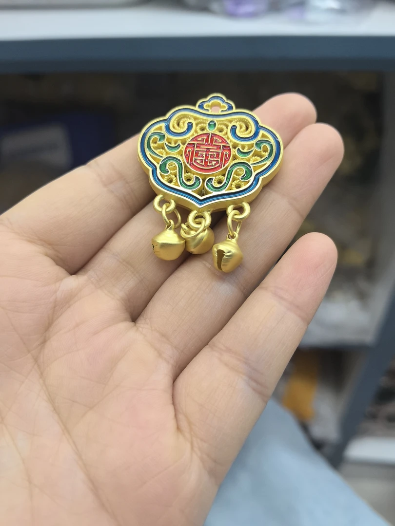 铜合金吊坠 沙沙吊坠一个如意吊坠铃铛响