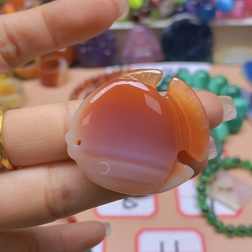 【闪购商品】玛瑙/玉髓颈饰未镶嵌心**成