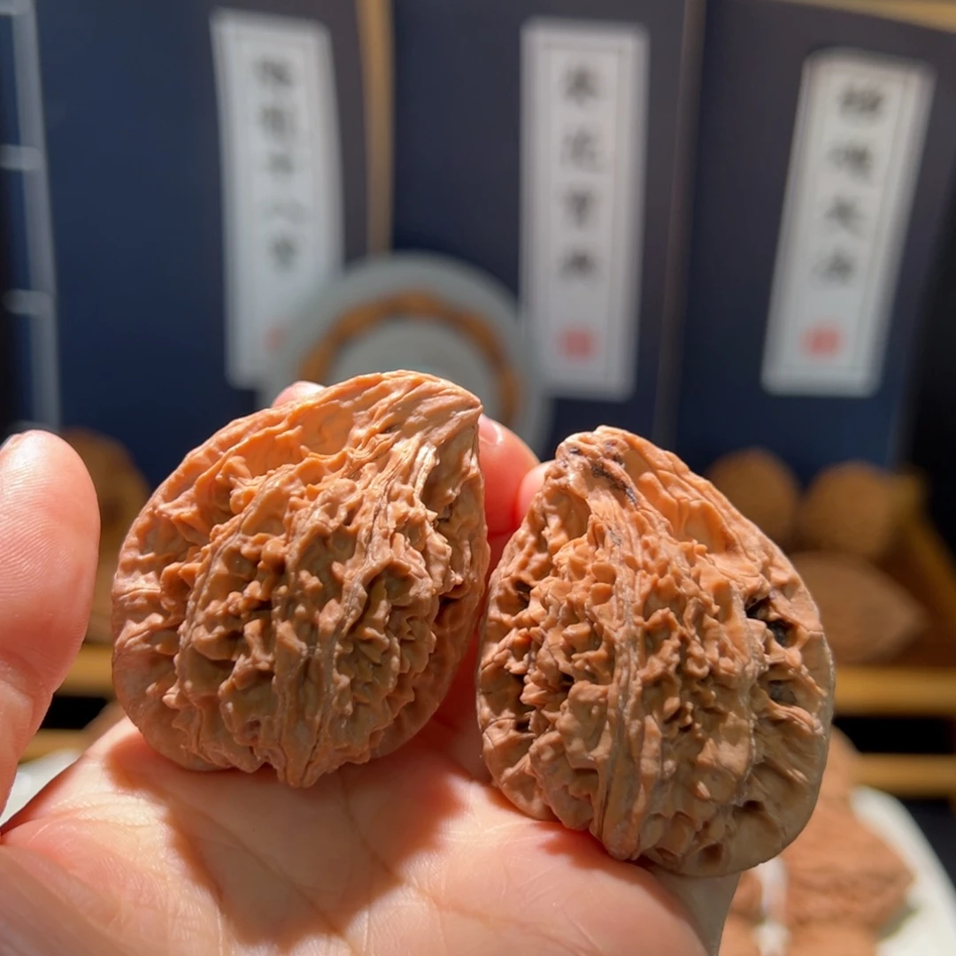 把件文玩核桃火凤鸡心之天使之翼