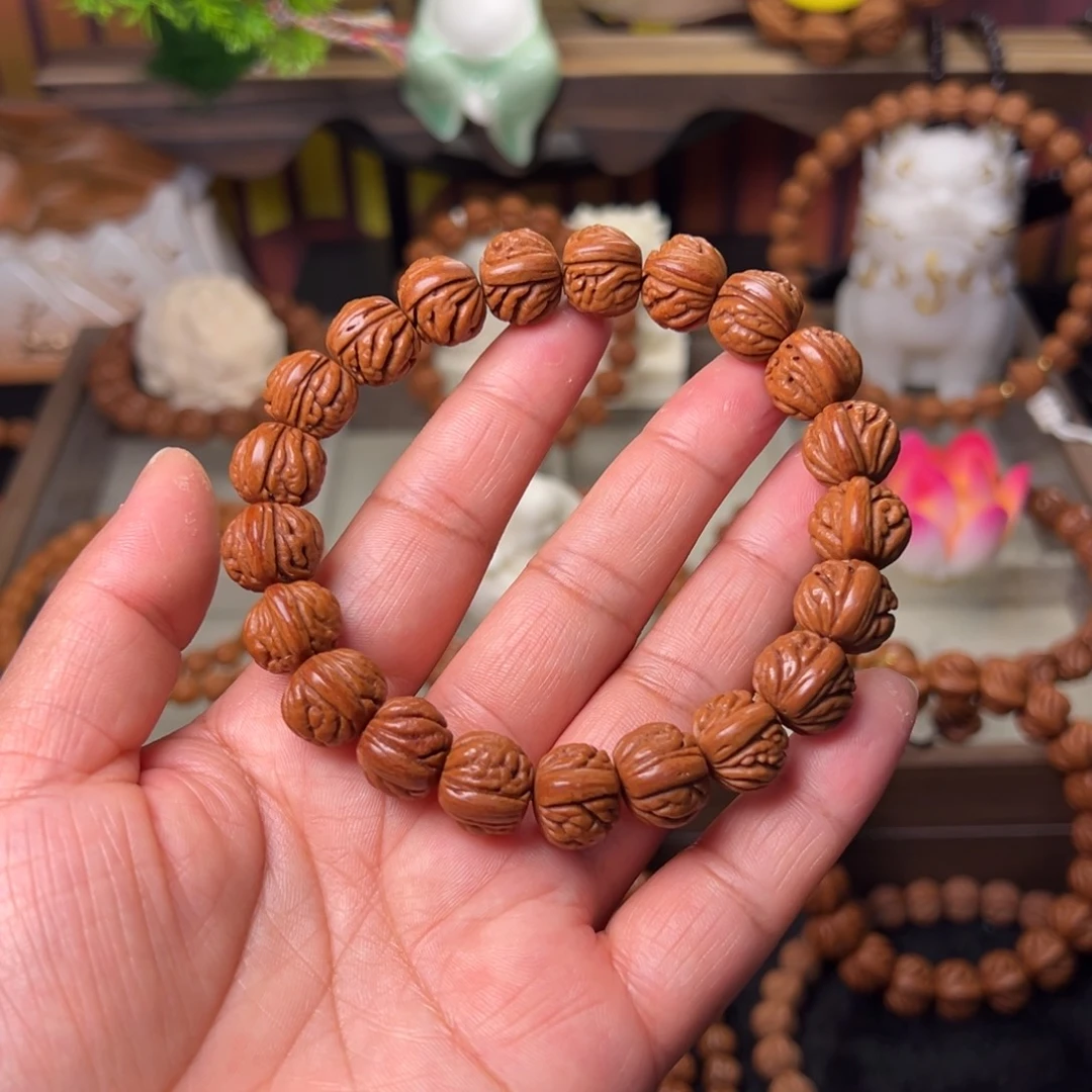 桃核吊坠火麒麟手串13