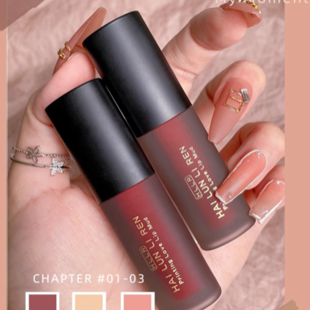 唇釉唇泥丝绒哑光雾面素颜显白不易沾杯