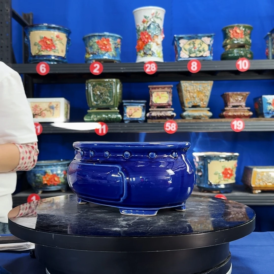 527宝蓝微瑕外口长15内深9