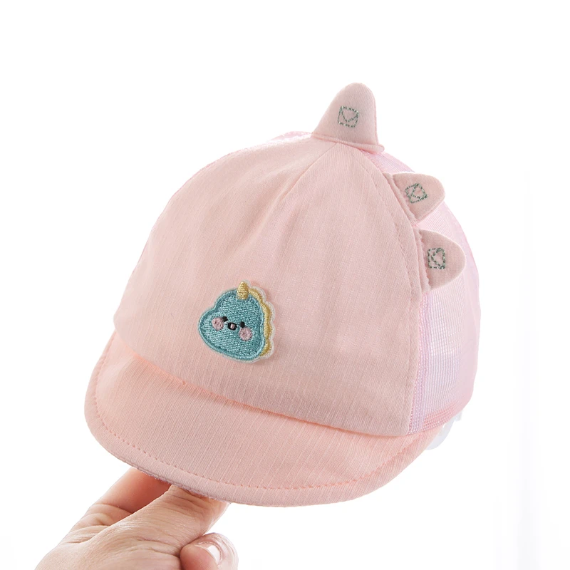 新生儿帽子夏季薄款透气软檐鸭舌帽遮阳婴儿0到3个月护囟门宝宝帽