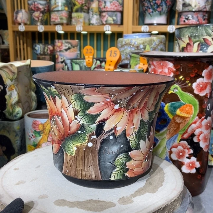 红陶景德镇艺术手绘作品