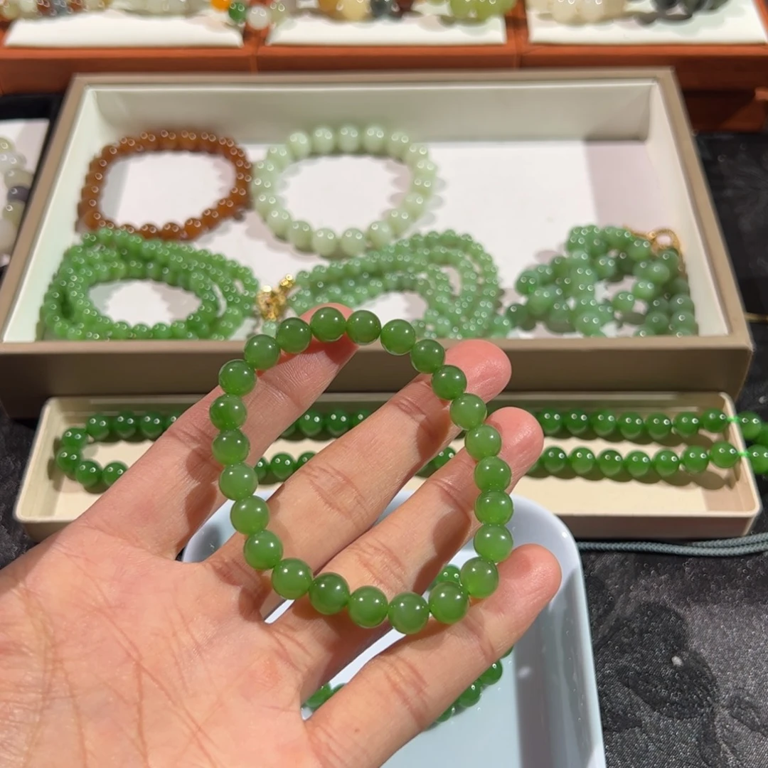 和田玉未镶嵌手链