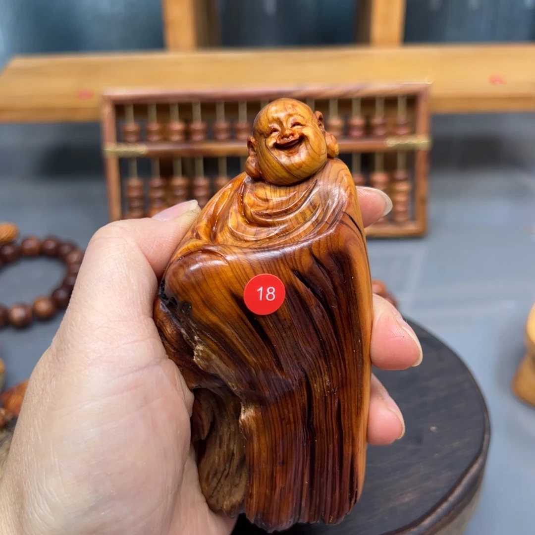 用***7木崖柏木摆件手把件，