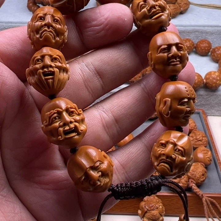 橄榄核手串橄榄核雕工艺制作