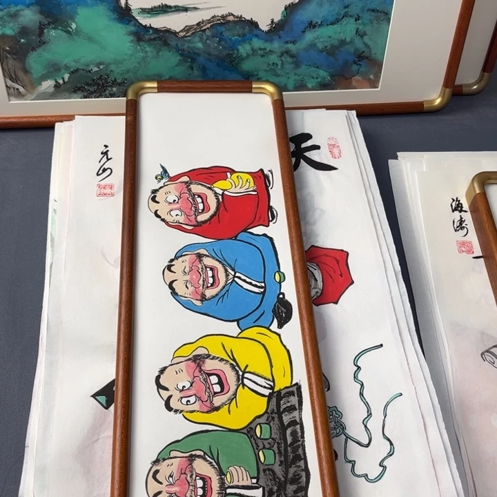国画纯手绘禅意画作品