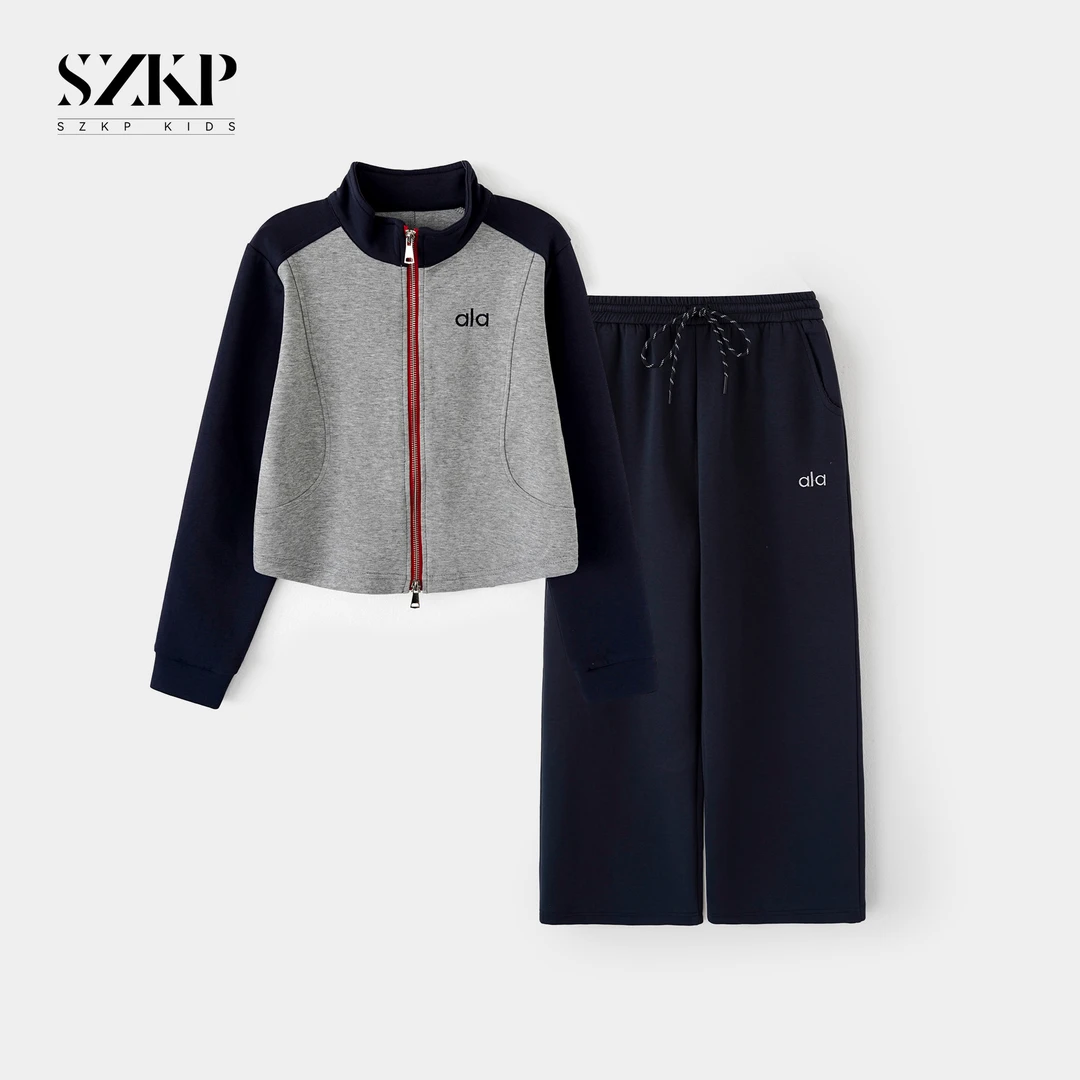 SZKP秋装新款女童装休闲两件套中大童时尚洋气儿童套装YNTQ553052