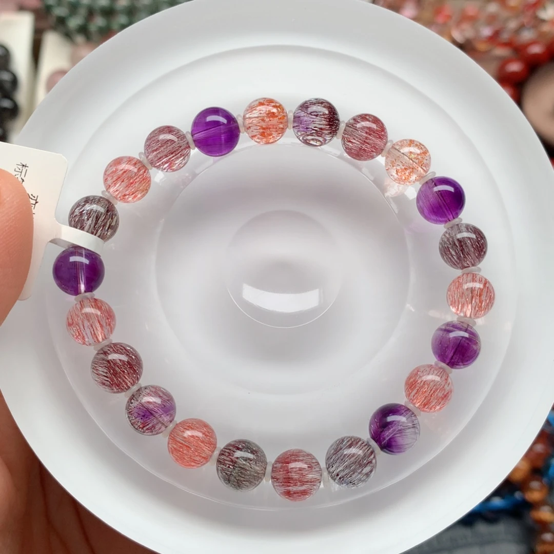 水晶手链未镶嵌糖果稀有超七8