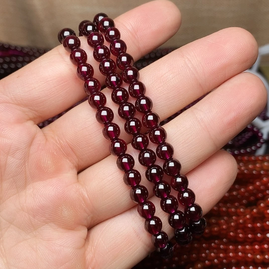 *****未镶嵌石榴石手链卡5.8高品质紫牙乌