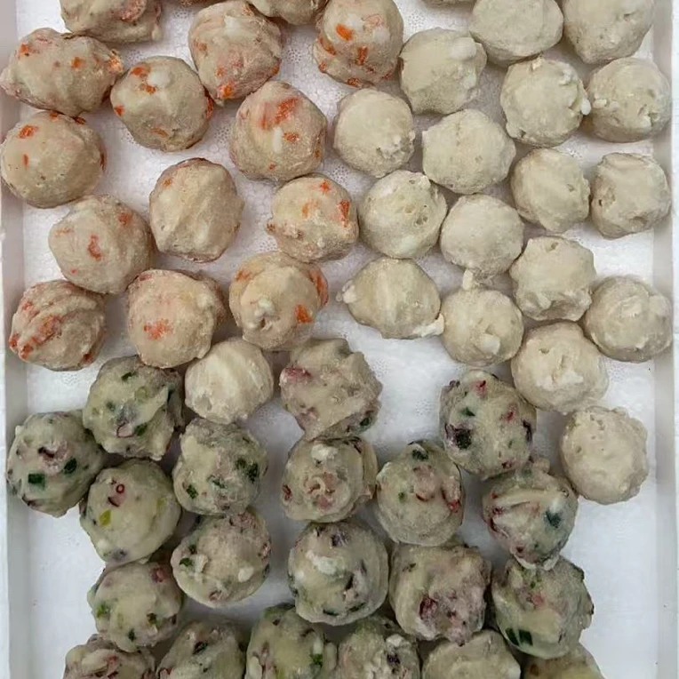 广东阳江海陵岛手工墨鱼丸 虾丸 章鱼丸