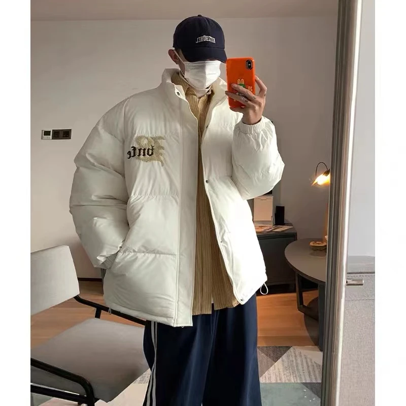 8277新款冬季宽松男袄加厚保暖百搭情侣短款学生秋冬休闲外套