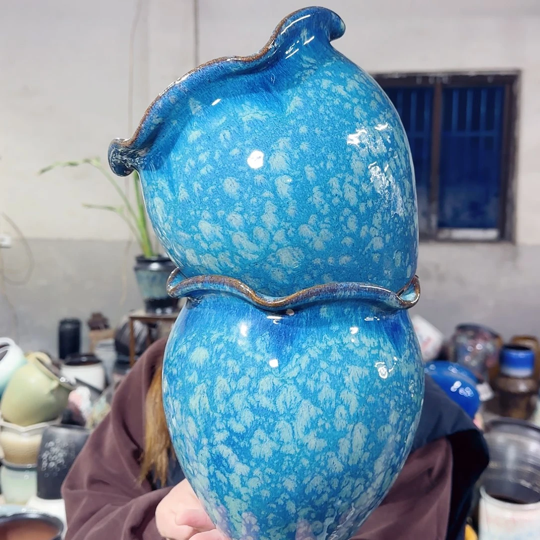 紫砂花盆高19口18