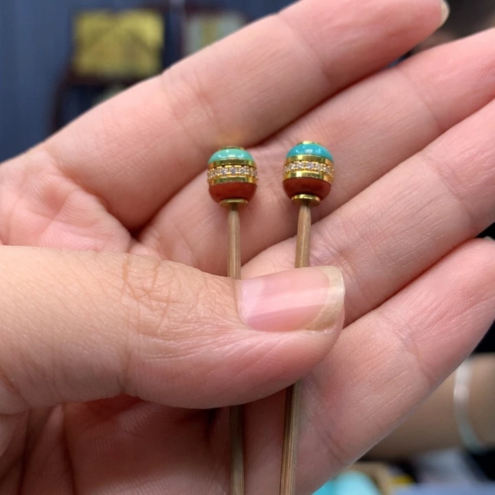 绿松石未镶嵌配饰