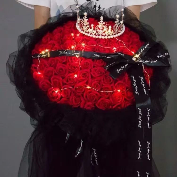 99朵玫瑰香皂永生花束情人节520表白生日礼物送女友闺蜜浪漫礼品