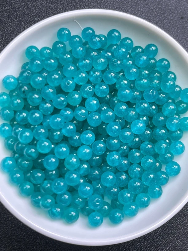 天然珠宝玉石 天河石玛瑙Y553 4MM  108颗（赠弹力绳）