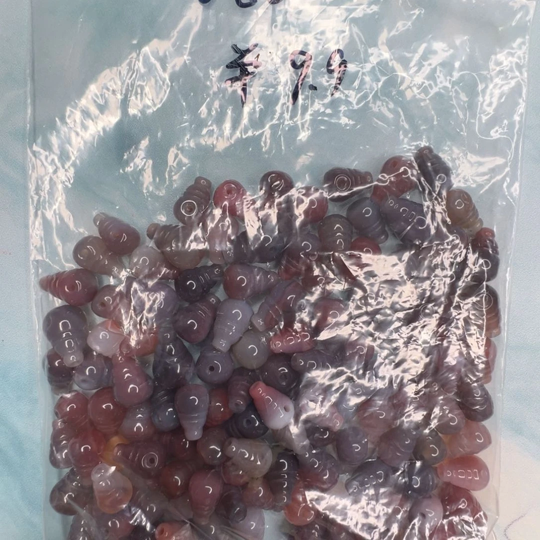 南红玛瑙配饰未镶嵌666默认多样性发其一粒颜色尺寸随机不退不换