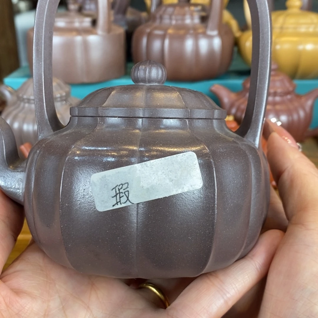 茶壶紫砂京*原矿泥料手工壶直播间