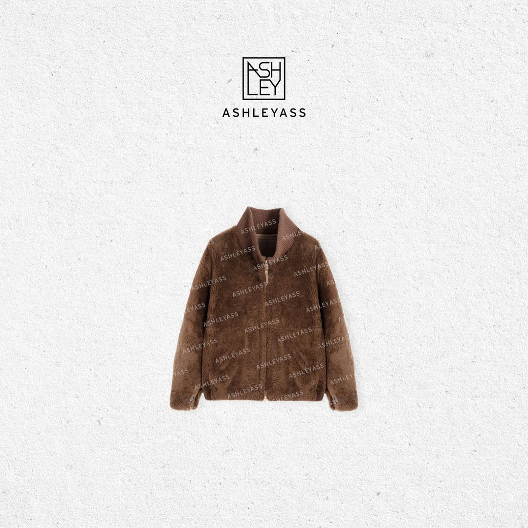 【ASHLEYASS】阿尔斯山脉细毛绵羊皮御寒能力强皮草外套LSS241699S