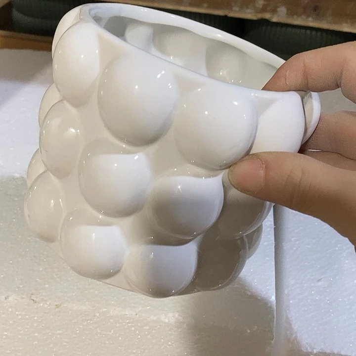 摆件陶陶盆有孔 瑕疵介意勿