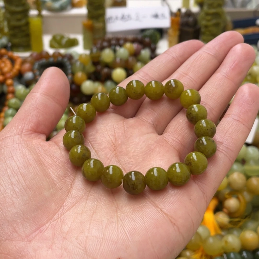 蛇纹石玉手链未镶嵌