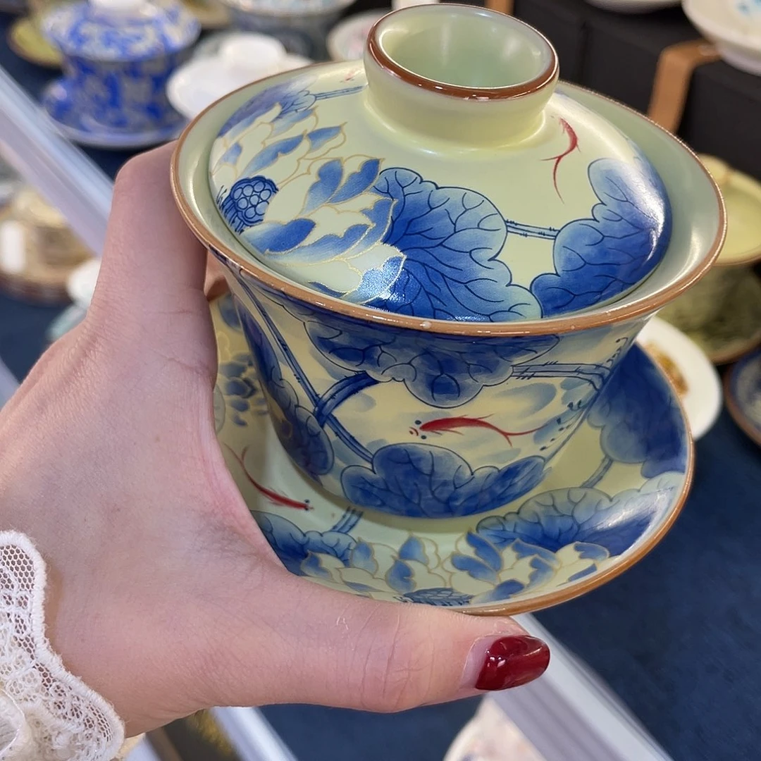 陶景德陶瓷盖碗茶具