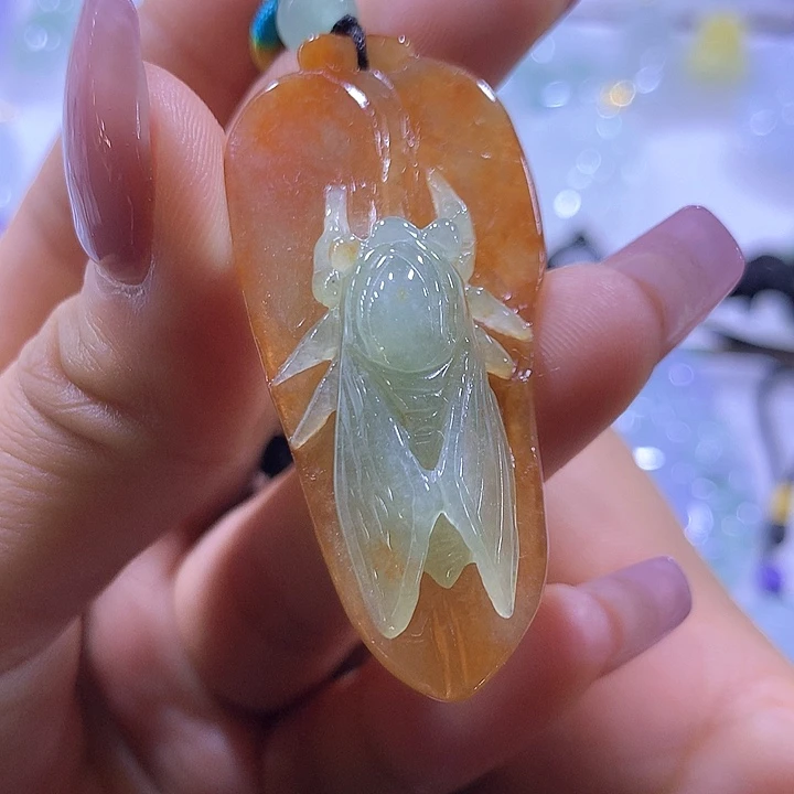 翡翠颈饰未镶嵌天然翡翠A货吊坠