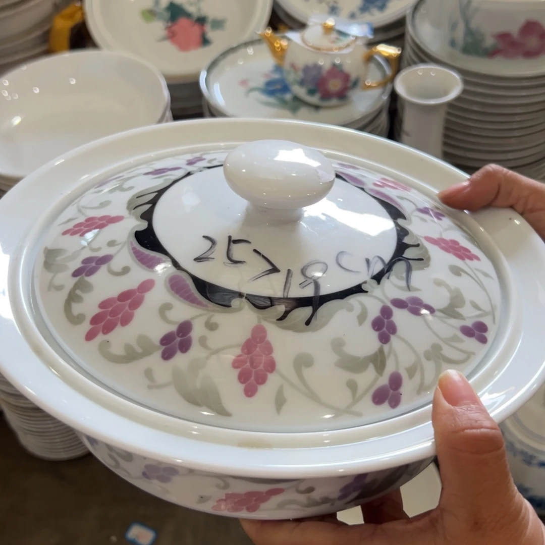 醴陵高温瓷品锅手绘