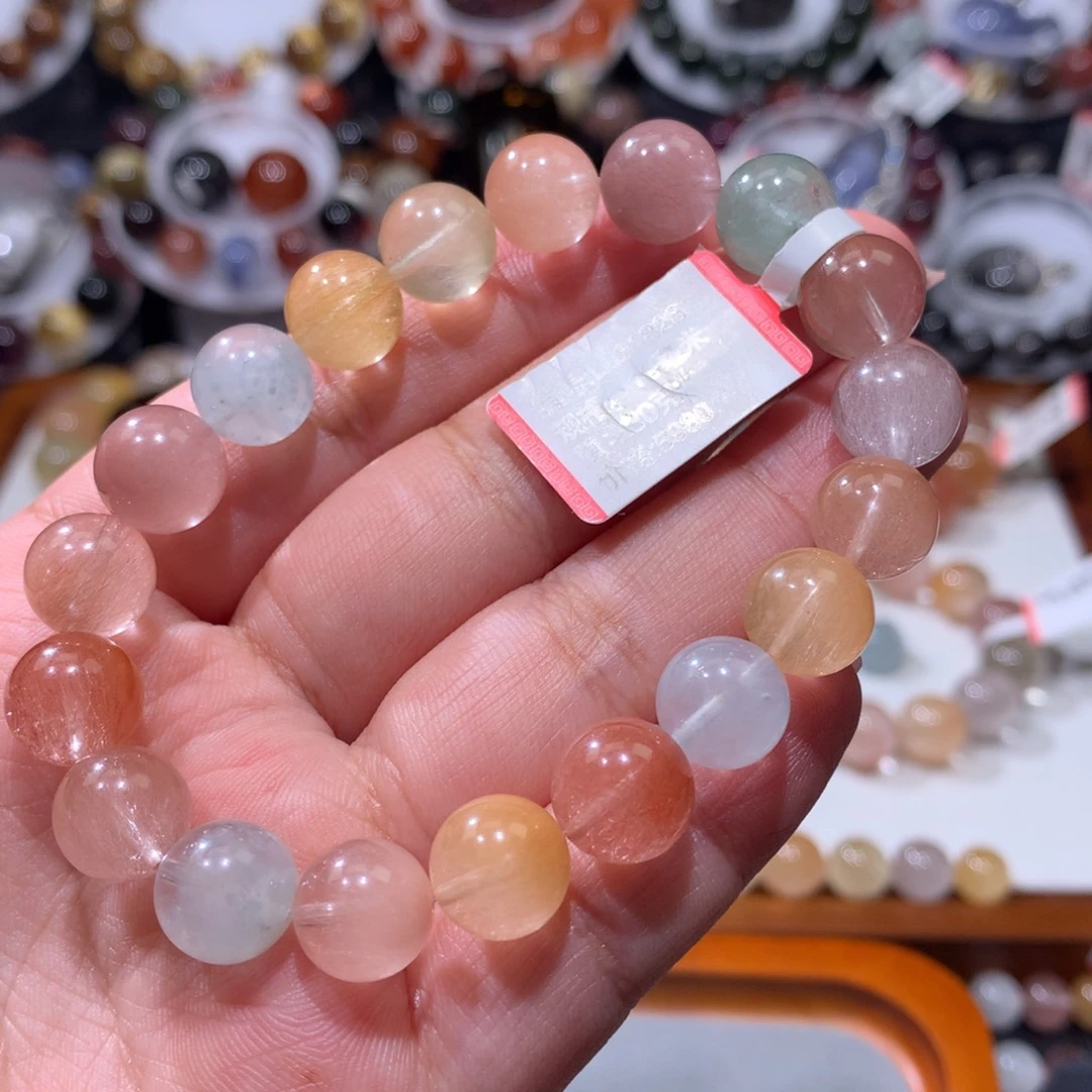 霍***了未镶嵌手链水晶彩兔毛手链10