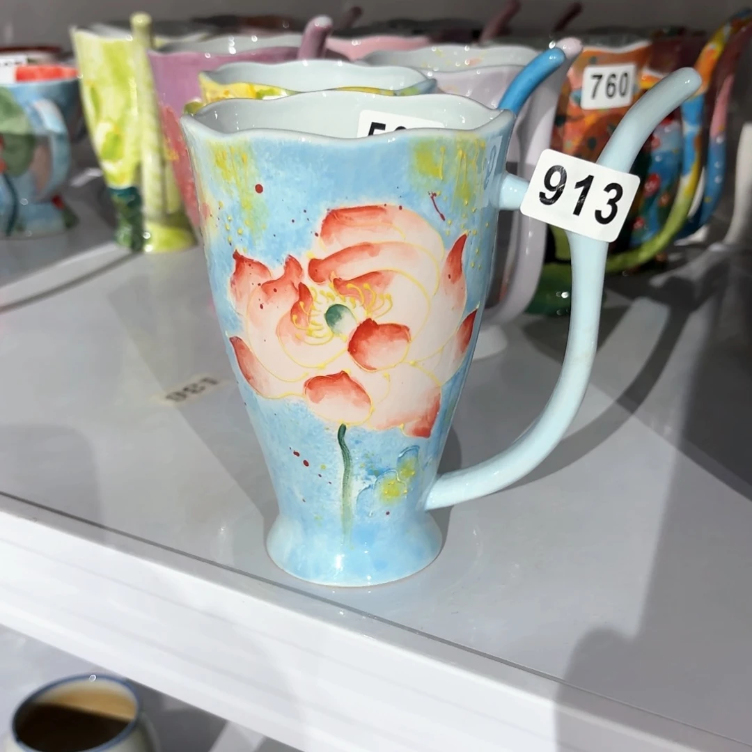 景德镇手绘高温釉下彩陶瓷茶具