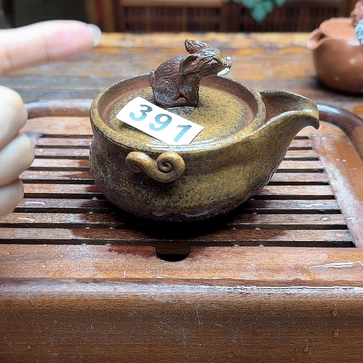纯手工制作粗陶茶具