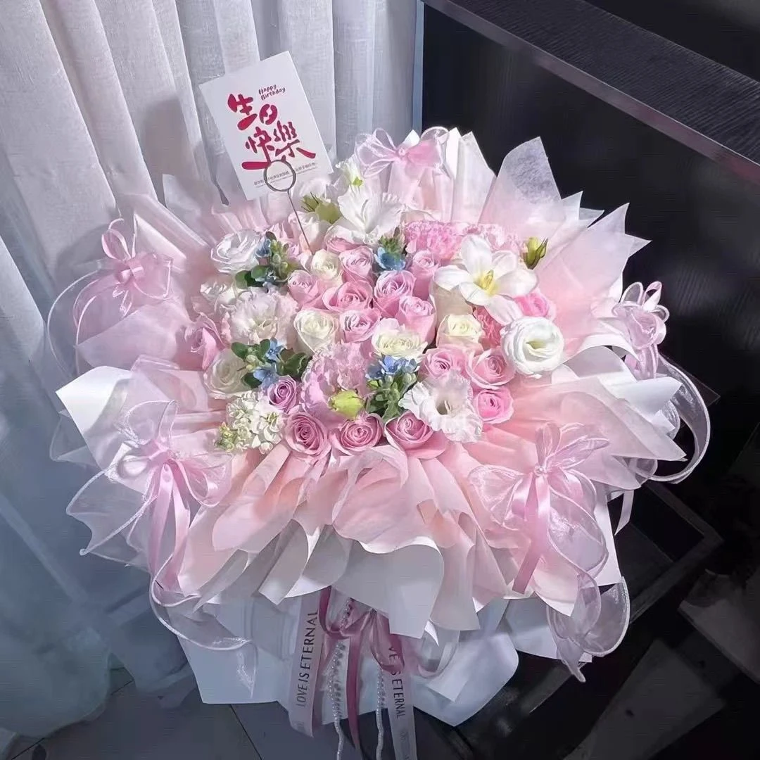 (专业卖花壳,不含鲜花)花束包装壳花束包装半成品网红尖尖角