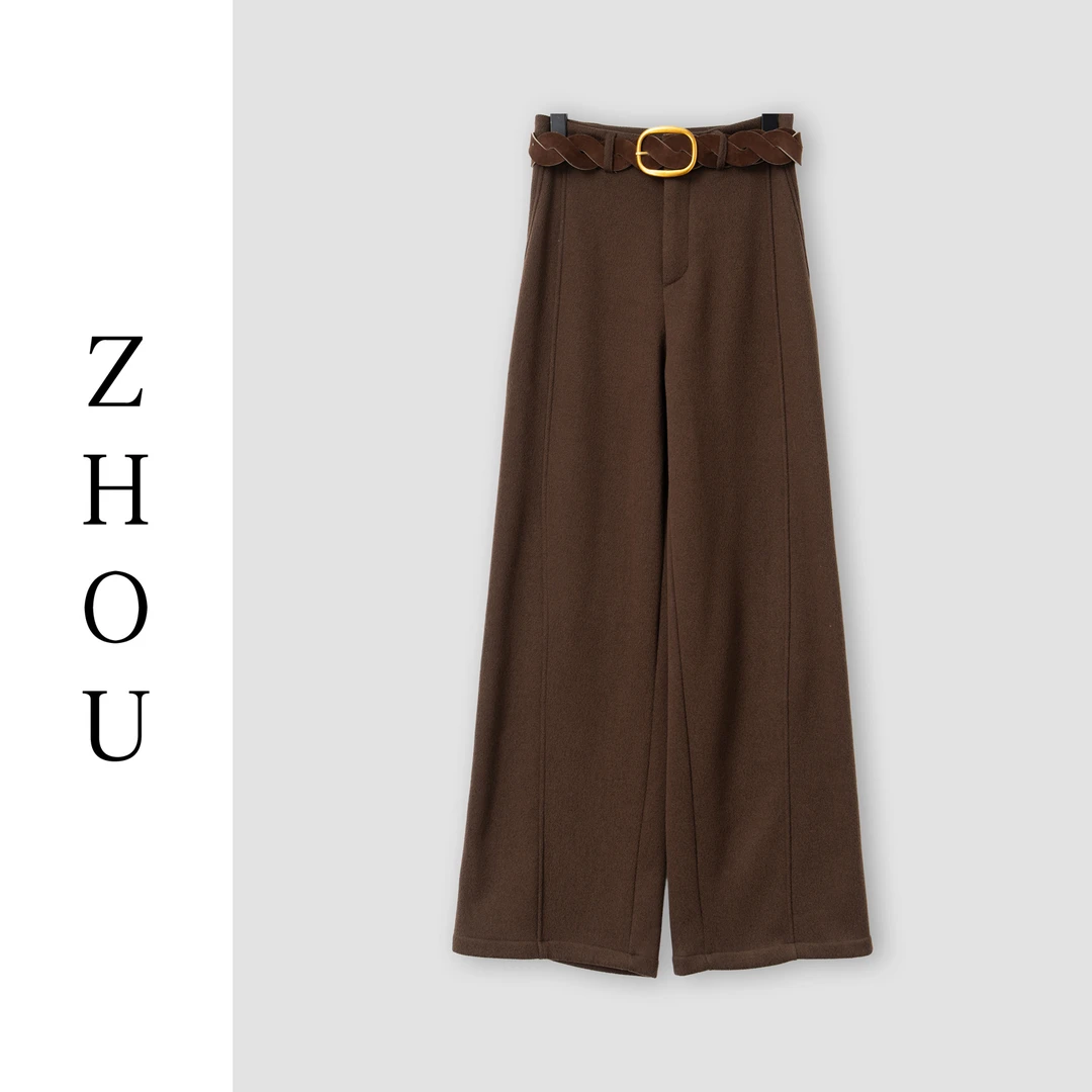 （周哥甄选）咖色裤子-31596