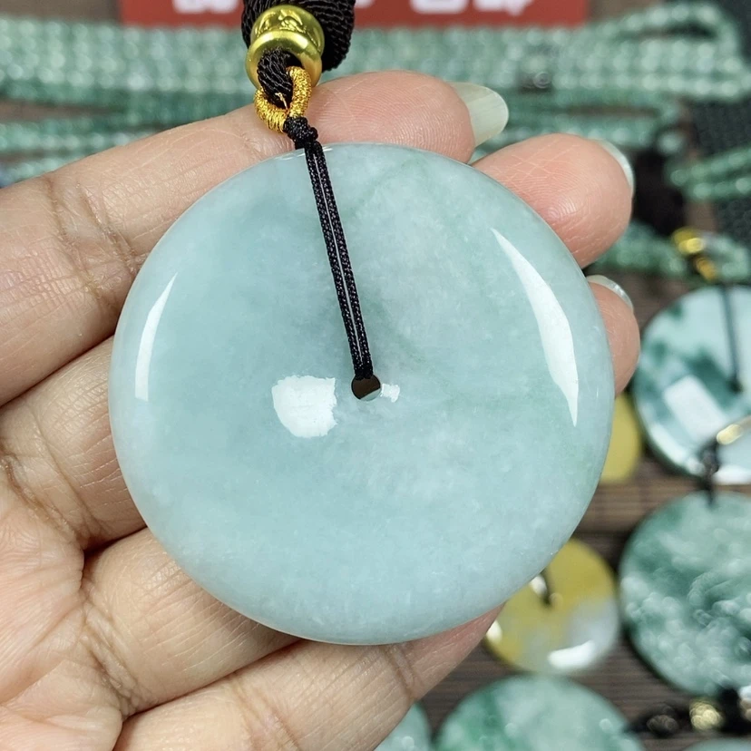 【闪购商品】翡翠颈饰未镶嵌玉吊坠翡翠玉平安扣大款