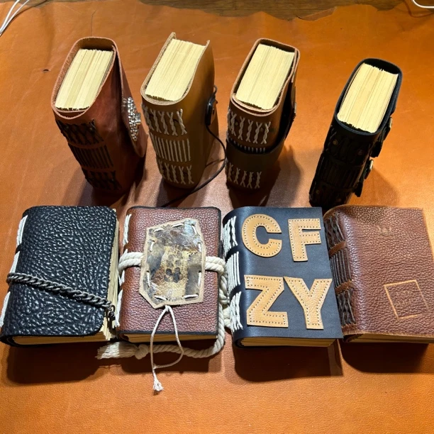 手工制作牛皮手账本A5/A6旅行记事本（直播链接，非直播勿拍）